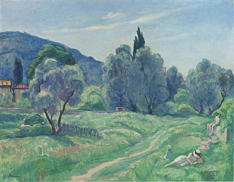 Henri Lebasque Prints Olive Trees in Afternoon at Cannes oil painting picture